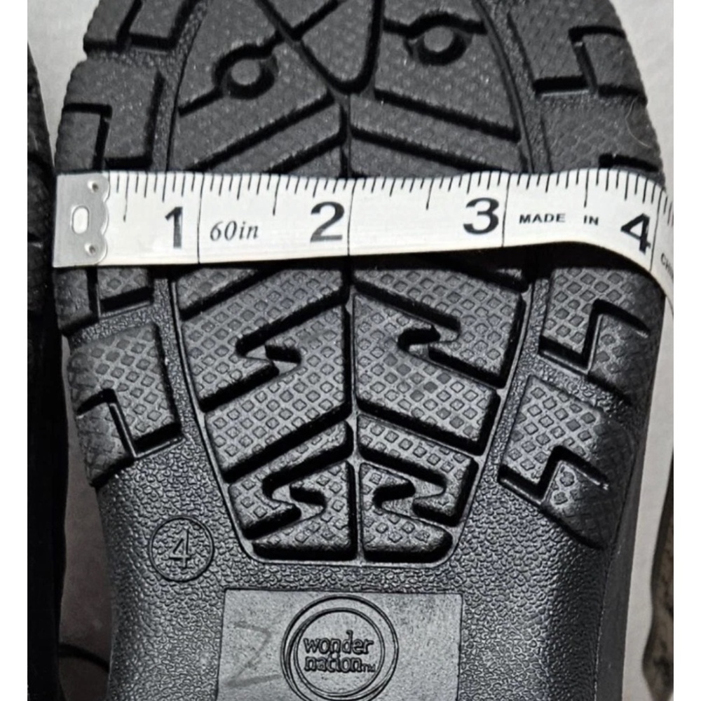 Wonder Nation Big Girls Black Winter Boots Temp Rating -5F Degrees Size 4 NWT - Picture 10 of 14